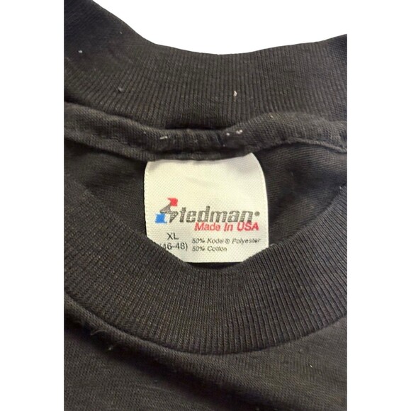 VTG Men Black XL (46-48) T-Shirt Single Stitch Music Sonata Bad Idea Tedman USA - Picture 3 of 4